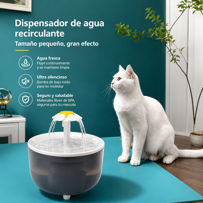 Fuente de Agua para Gatos y Perros