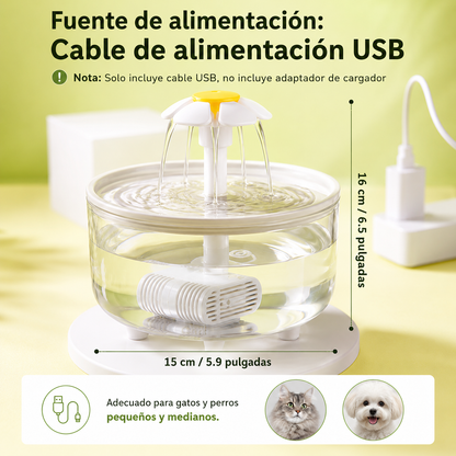 Fuente de Agua para Gatos y Perros
